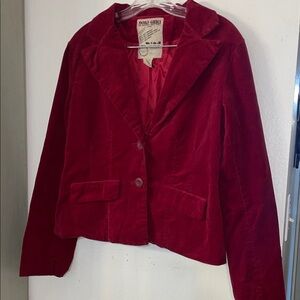 Vintage Doki-Geki Rich Red Velvet Blazer